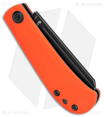 Kansept Knives Swan Bevy Slip Joint Knife Orange G-10 (2.5" Black SW)