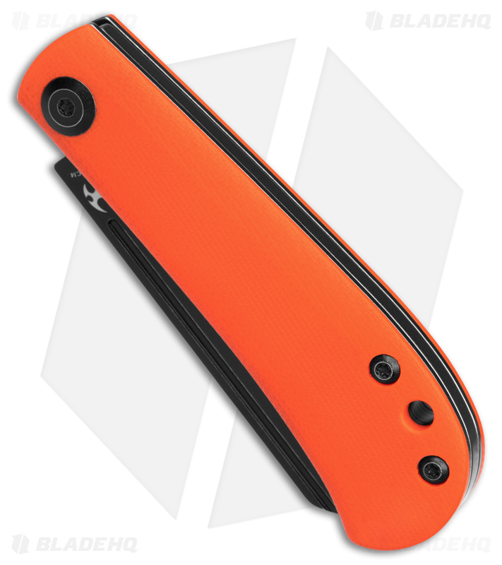 Kansept Knives Swan Bevy Slip Joint Knife Orange G-10 (2.5" Black SW)