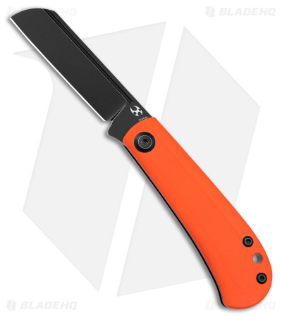 Kansept Knives Swan Bevy Slip Joint Knife Orange G-10 (2.5" Black SW)