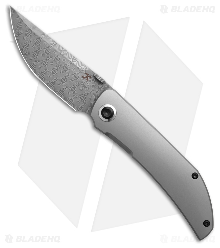 Kansept Knives Tarkin Frame Lock Knife BB Titanium Damascus