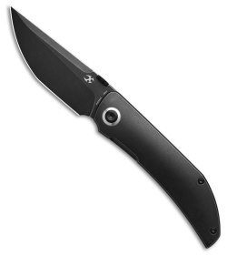 Kansept Knives Tarkin Frame Lock Knife Blackwash Titanium (3.5" Black)