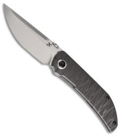 Kansept Knives Tarkin Frame Lock Knife Tiger Stripe Flamed Ti (3.5" Satin)