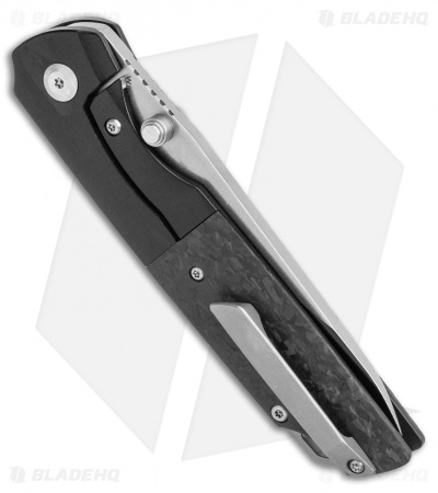 Kansept Knives Warrior Frame Lock Knife CF/Ti (3.46" Satin)