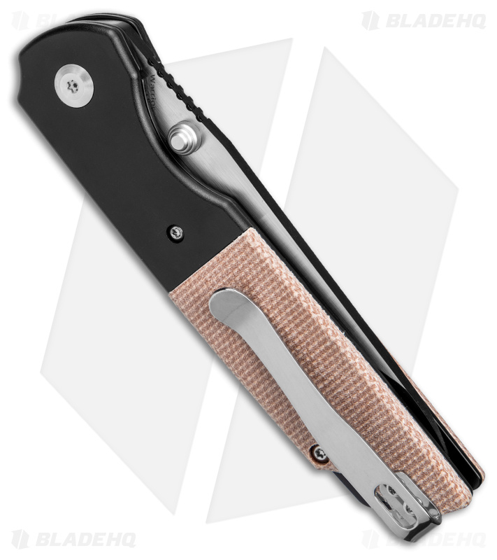 Kansept Knives Warrior Liner Lock Knife Brown Micarta (3.5" Two-Tone)