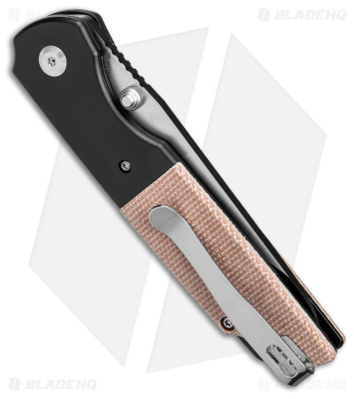 Kansept Knives Warrior Liner Lock Knife Brown Micarta (3.5" Two-Tone)