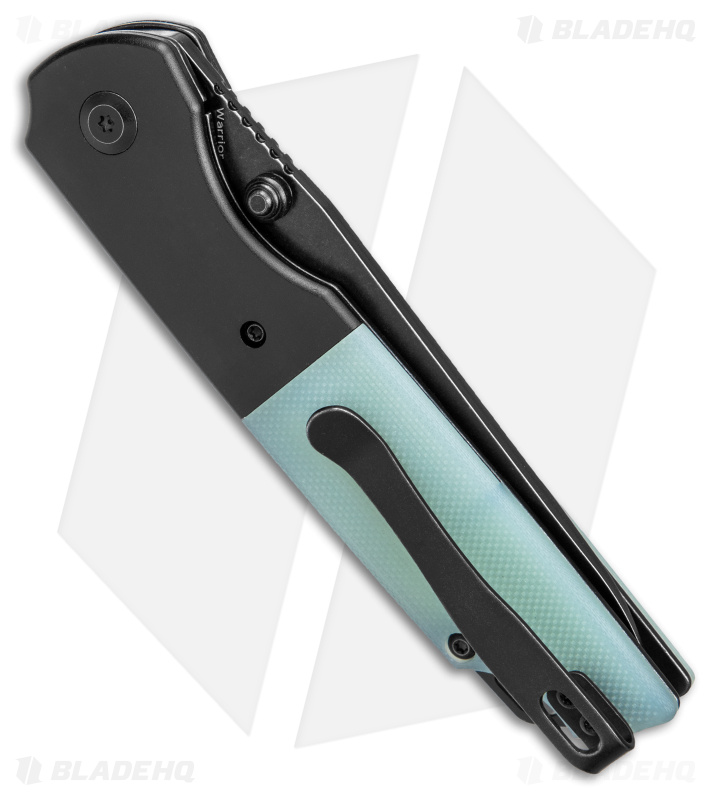 Kansept Knives Warrior Liner Lock Knife Jade G-10 (3.5" Black Stonewash)