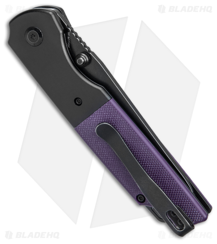 Kansept Knives Warrior Liner Lock Knife Purple G-10 (3.5" Black Stonewash)