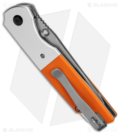 Kansept Knives Warrior Tanto Liner Lock Knife Orange G-10 (3.5" Stonewash)