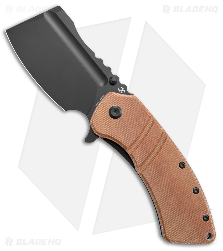 Kansept Knives XL Korvid Knife | Brown Micarta + Black - Blade HQ