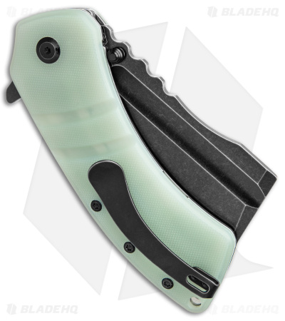 Kansept Knives XL Korvid Liner Lock Knife Jade G-10 (3.5" Black)