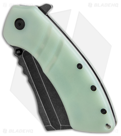 Kansept Knives XL Korvid Liner Lock Knife Jade G-10 (3.5" Black)