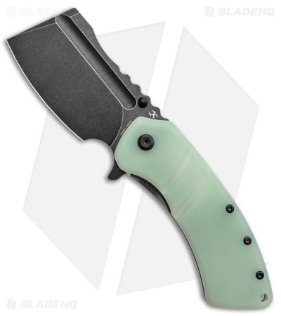 Kansept Knives XL Korvid Liner Lock Knife Jade G-10 (3.5" Black)