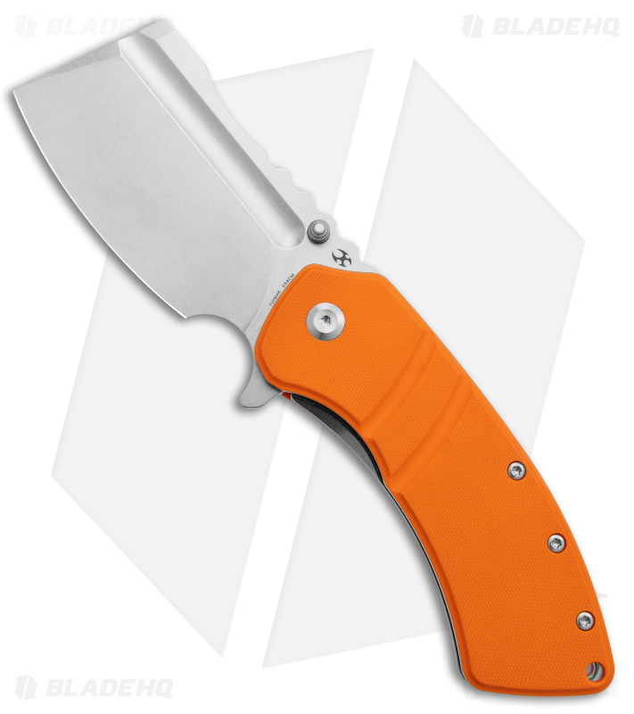 Kansept Knives XL Korvid Liner Lock Knife | Orange G-10 - Blade HQ
