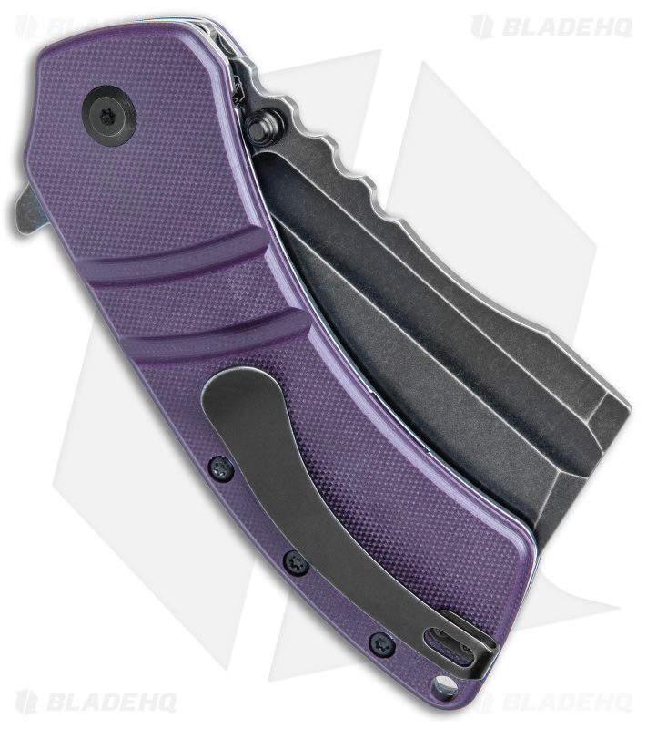 Kansept Knives XL Korvid Cleaver Knife Purple G-10 + Black - Blade HQ