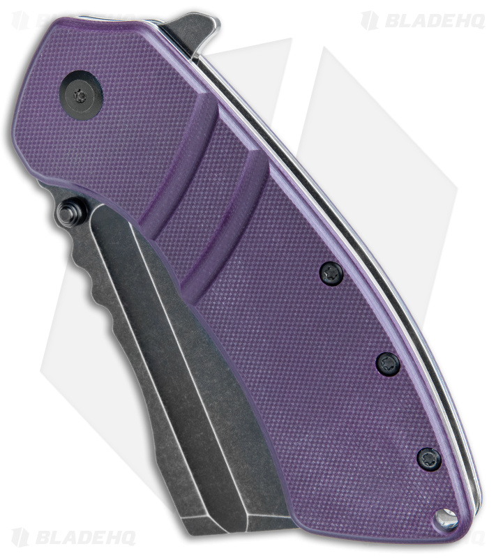 Kansept Knives XL Korvid Cleaver Knife Purple G-10 + Black - Blade HQ