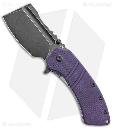 Kansept Knives XL Korvid Cleaver Knife Purple G-10 + Black - Blade HQ