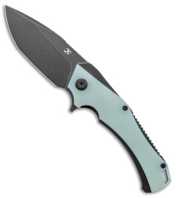 Kansept Knives Mini Hellx Liner Lock Knife Jade G-10 (3.5" Black) T2008A4