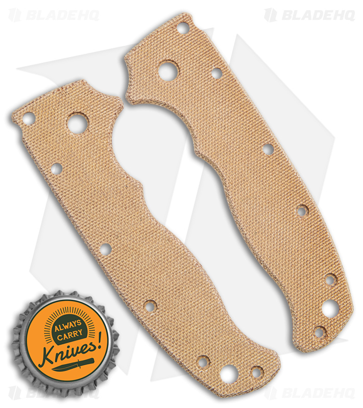 Karbadize Demko AD 20.5 Replacement Scales - Tan Canvas - Blade HQ