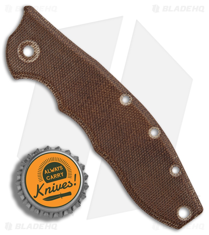 Karbadize ZT 0562 Replacement Scales | Natural Canvas Micarta