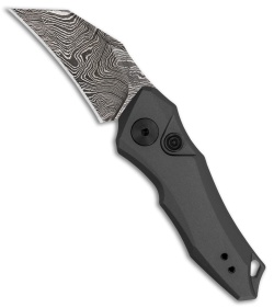 Kershaw Launch 10 Automatic Button Lock Knife Gray Aluminum (1.90" Damascus)
