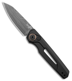 Kershaw Auto Launch 11 Black Aluminum Automatic Knife (2.75" Damascus) 7550DAM