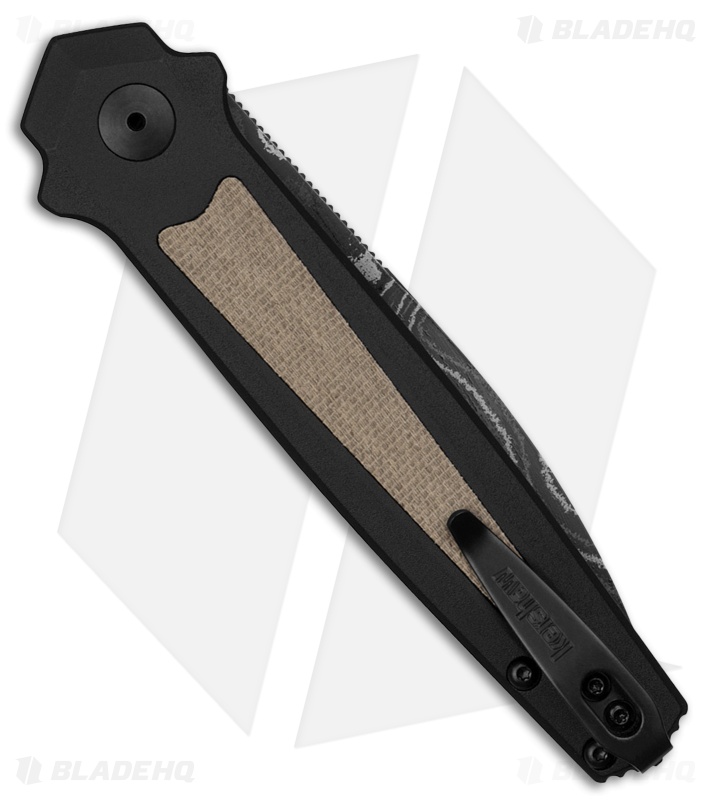 Kershaw Launch 15 Automatic Knife Aluminum/Micarta (3.5" Damascus)