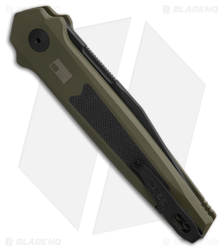 Kershaw Launch 17 Automatic Knife Olive Green Aluminum/Black G-10 (3.5" Black)