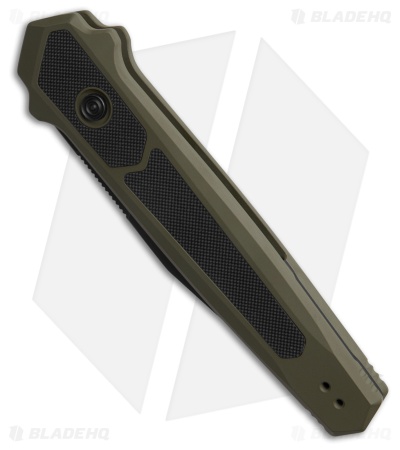 Kershaw Launch 17 Automatic Knife Olive Green Aluminum/Black G-10 (3.5" Black)