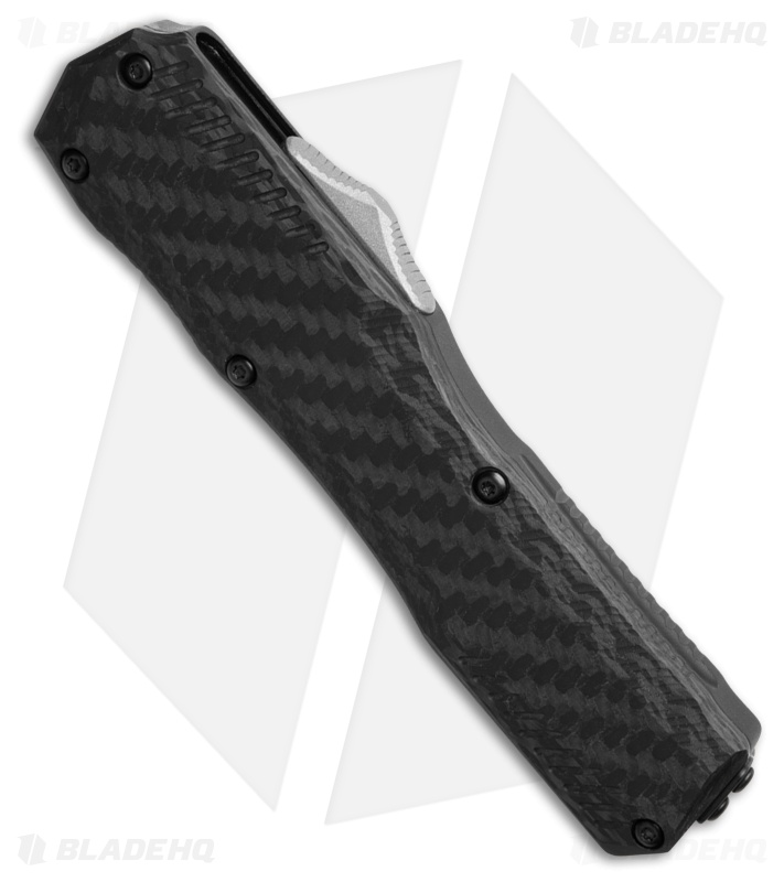 Kershaw Livewire OTF Automatic Knife Black Aluminum + CF (3.4" Damascus)