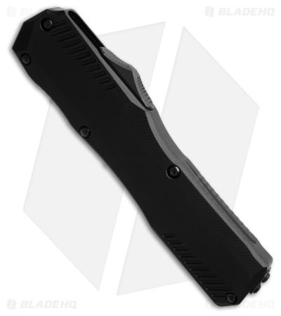 Kershaw Livewire OTF Automatic Knife D/E Black Aluminum (3.4" Black Serr)