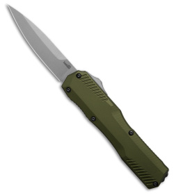 Kershaw Livewire MagnaCut D/A OTF Automatic Knife Olive Green (3.4&quot; Stonewash) | 201511