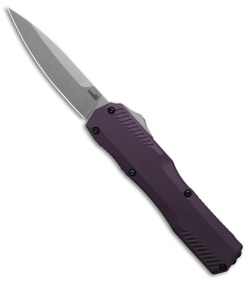 Kershaw Livewire MagnaCut OTF Automatic Knife Purple Aluminum (3.4" Stonewash)