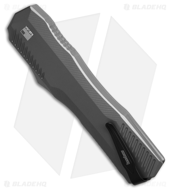 Kershaw Livewire MagnaCut Tanto OTF Automatic Knife Gray Aluminum (3.4" SW)