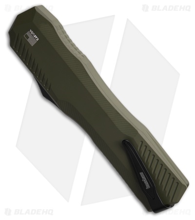 Kershaw Livewire MagnaCut Tanto OTF Automatic Knife Olive Green (3.3" Black)