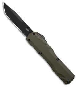 Kershaw Livewire MagnaCut Tanto OTF Automatic Knife Olive Green (3.3&quot; Black) | 215600