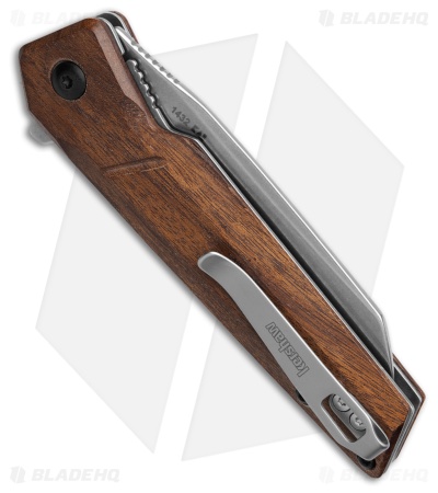 Kershaw Avert Spring Assisted Liner Lock Knife Wood (3.3" Stonewash)
