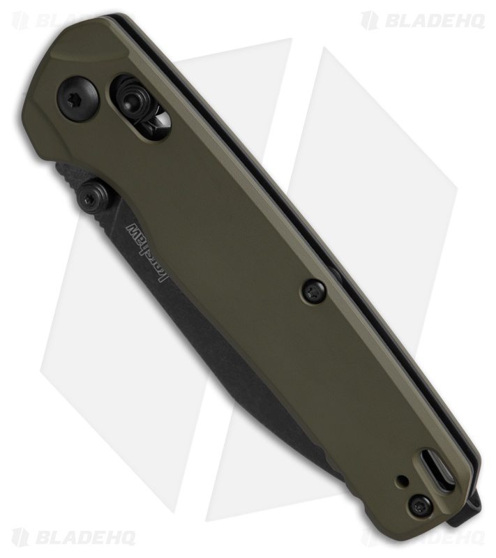 Kershaw Bel Air MagnaCut DuraLock Knife Olive Blackwash Aluminum (3.1" Black SW)