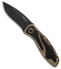 Kershaw Blur Assisted Opening Knife Tan Camo (3.4" Black) KSX1670CAMOB