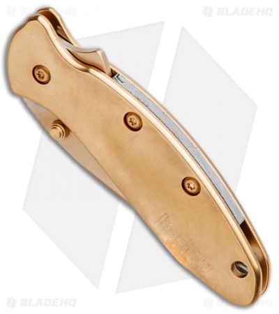 Kershaw Chive Assisted Opening Knife 24K Gold Plated (1.94" Gold) 1600G