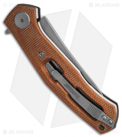 Kershaw Sinkevich Concierge Liner Lock Knife Brown Micarta (3.25" SW D2)