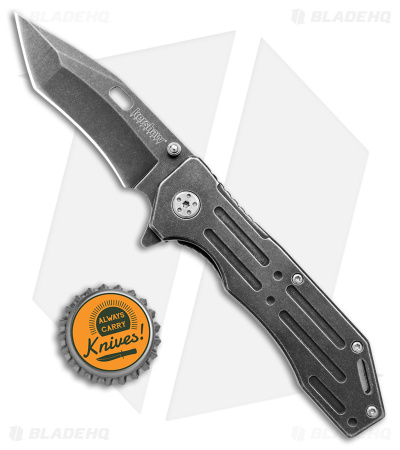 Kershaw Lifter Assisted Opening Flipper Knife (3.5" BlackWash) 1302BW