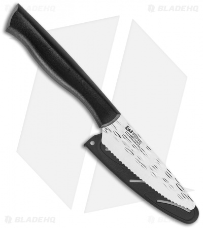 KAI Inspire 4" Serrated Citrus Paring Kitchen Knife Black