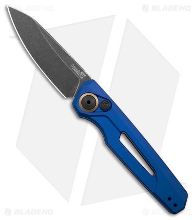 Kershaw Launch 11 Automatic Knife Blue Aluminum (2.75" Blackwash) 7550BLU