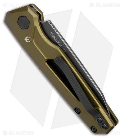 Kershaw Launch 11 Automatic Knife OD Green Aluminum (2.75" Blackwash) 7550OL