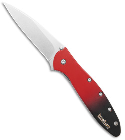 Kershaw Leek MagnaCut Assisted Opening Gradient Red (3" Stonewash)