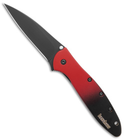 Kershaw Leek MagnaCut Assisted Opening Gradient Red (3"  Black)