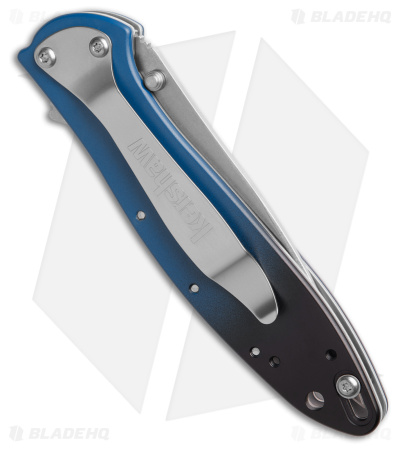 Kershaw Leek MagnaCut Assisted Opening Gradient Blue (3" Stonewash)