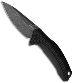 Kershaw Link Drop Point A/O Knife Black GFN (3.25" Blackwash) 