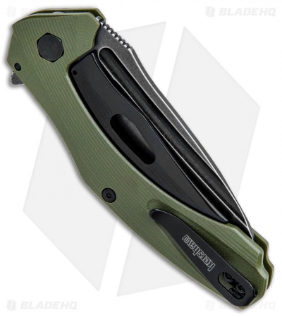 Kershaw Natrix A/O Knife Olive Green G-10 (3.25" BlackWash) 7007OLBW