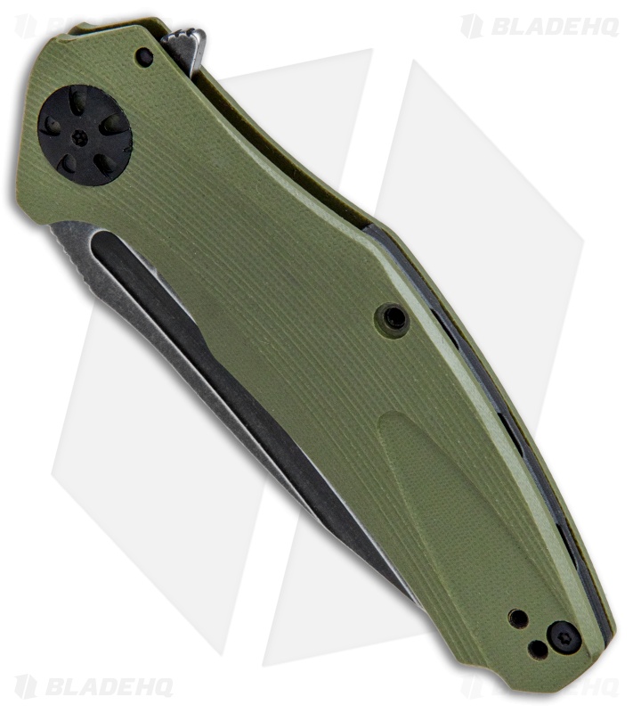 Kershaw Natrix A/O Knife Olive Green G-10 (3.25" BlackWash) 7007OLBW